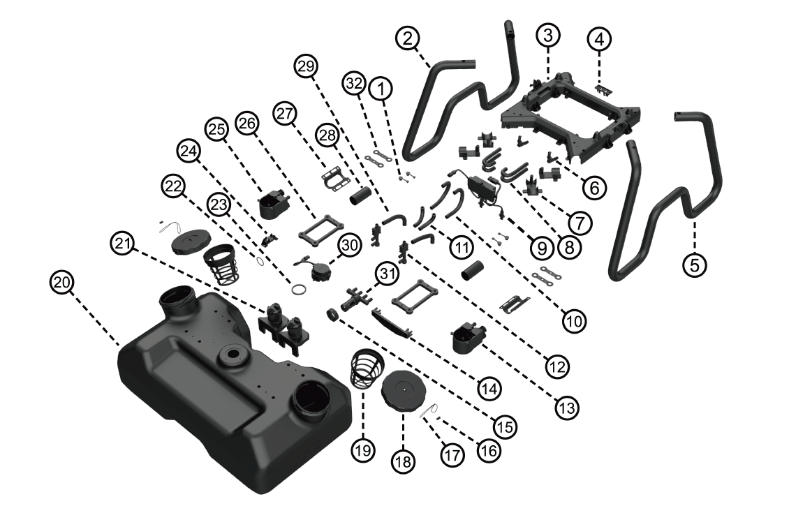 XAG P100 Pro 2023 Revospray System Main Body – Pegasus Robotics Inc.