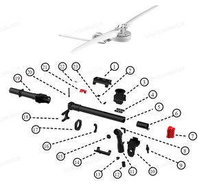 XAG P60 2024 Agricultural Drone > Fuselage front compartment > Frame