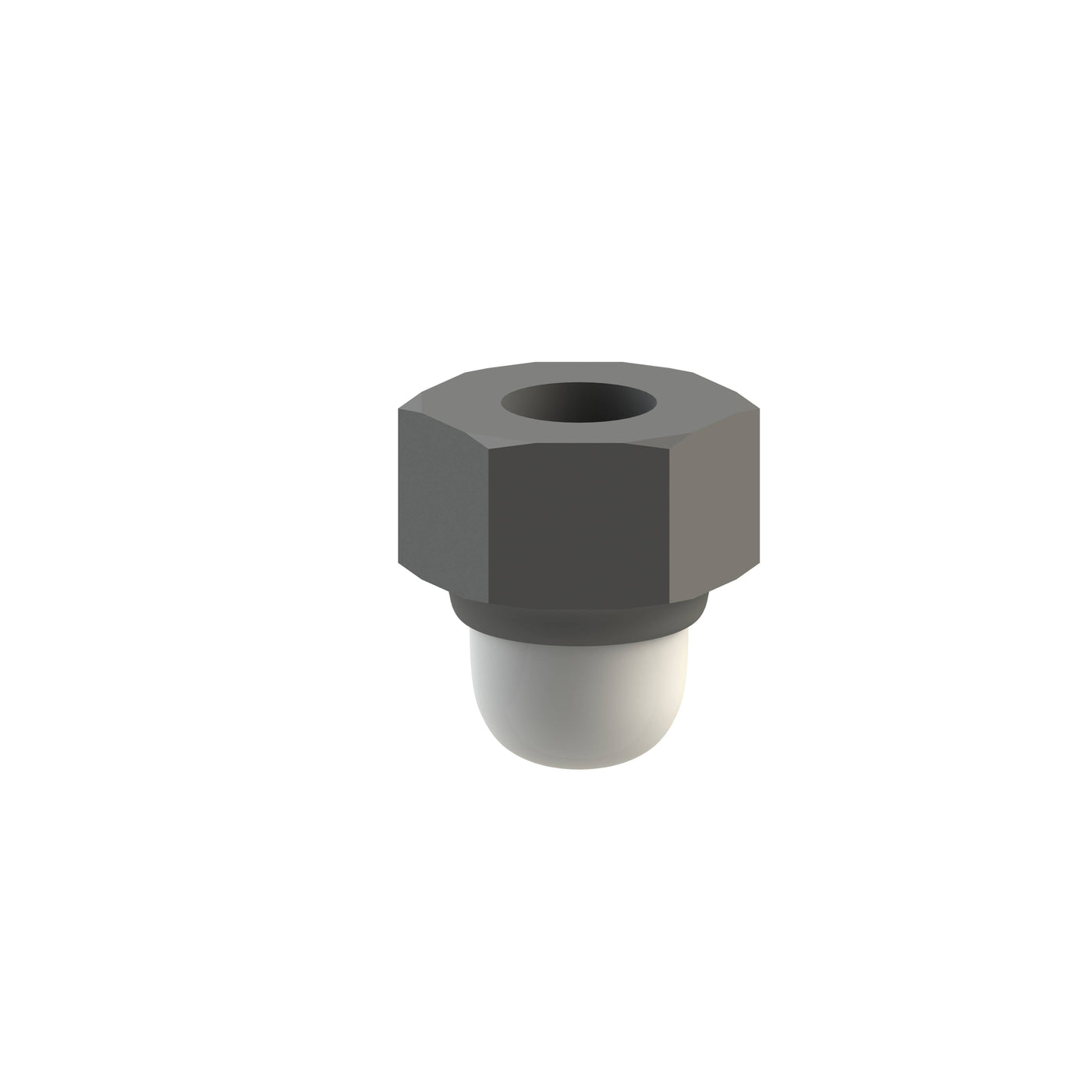 M6 non-metallic embedded hexagonal cap nut